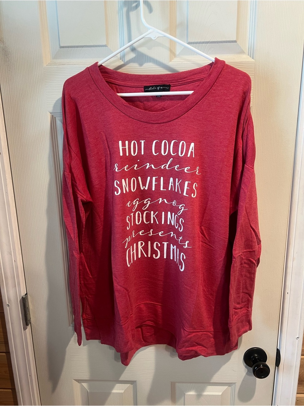 Women’s Red Holiday Graphic Sweater - State of Mind